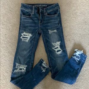 american eagle ripped jeans